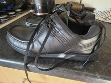 Kickers Smart Shoes BLACK  Leather Lace Up Black UK Size 6 EU 39 NEVER WORN