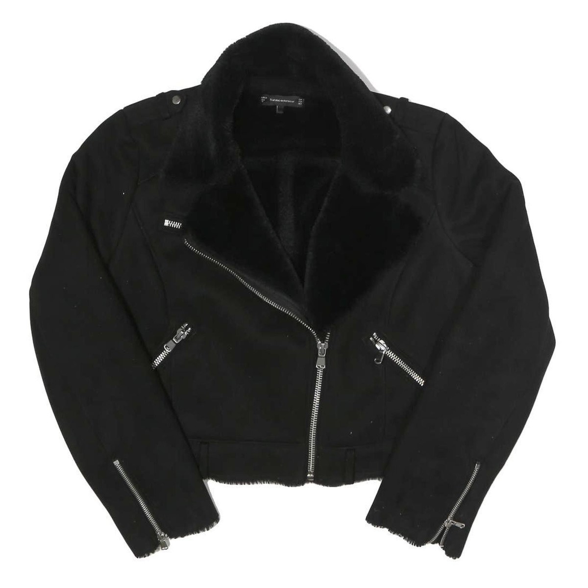 archive zara western jacket suède black Zara 100% SUEDE OVERSIZED JACKET | Place Rosemère