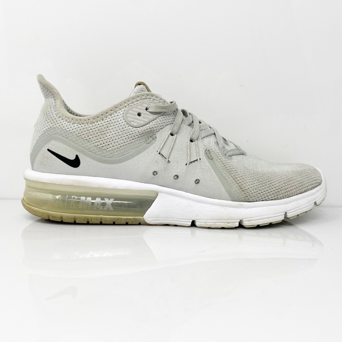 Nike Womens Air Max Sequent 3 908993-008 Gray Running Shoes