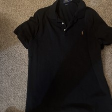 Polo Ralph Lauren Short Sleeve Cotton Polo Shirt Black Men s Size Large
