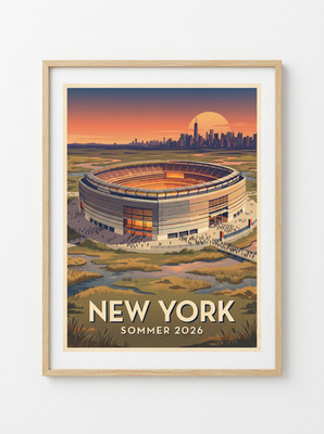 Fußball Poster   New York Sommer 2026