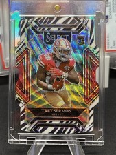 2021 Select Trey Sermon Zebra Die Cut Rookie Club Level 