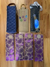 7 Pcs Wine Bags, Wine Bottle Gift Bags Reusable: Burlap: Paper: Cloth