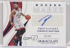 2018-19 Panini Immaculate Modern Marks Blue 15/49 Fred VanVleet #MM-FVV Auto 7b5