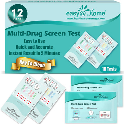 Easy@Home Easyhome 12 Panel Instant Drug Test Kits Including Bup Opi 300 -