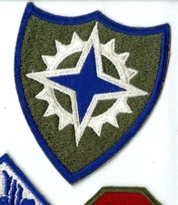XVI Corps White Back Patch WWII Vintage Europe France Germany