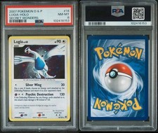 2007 Pokemon D & P Secret Wonders Lugia - Holo #14 PSA 8 HOLO BLEED