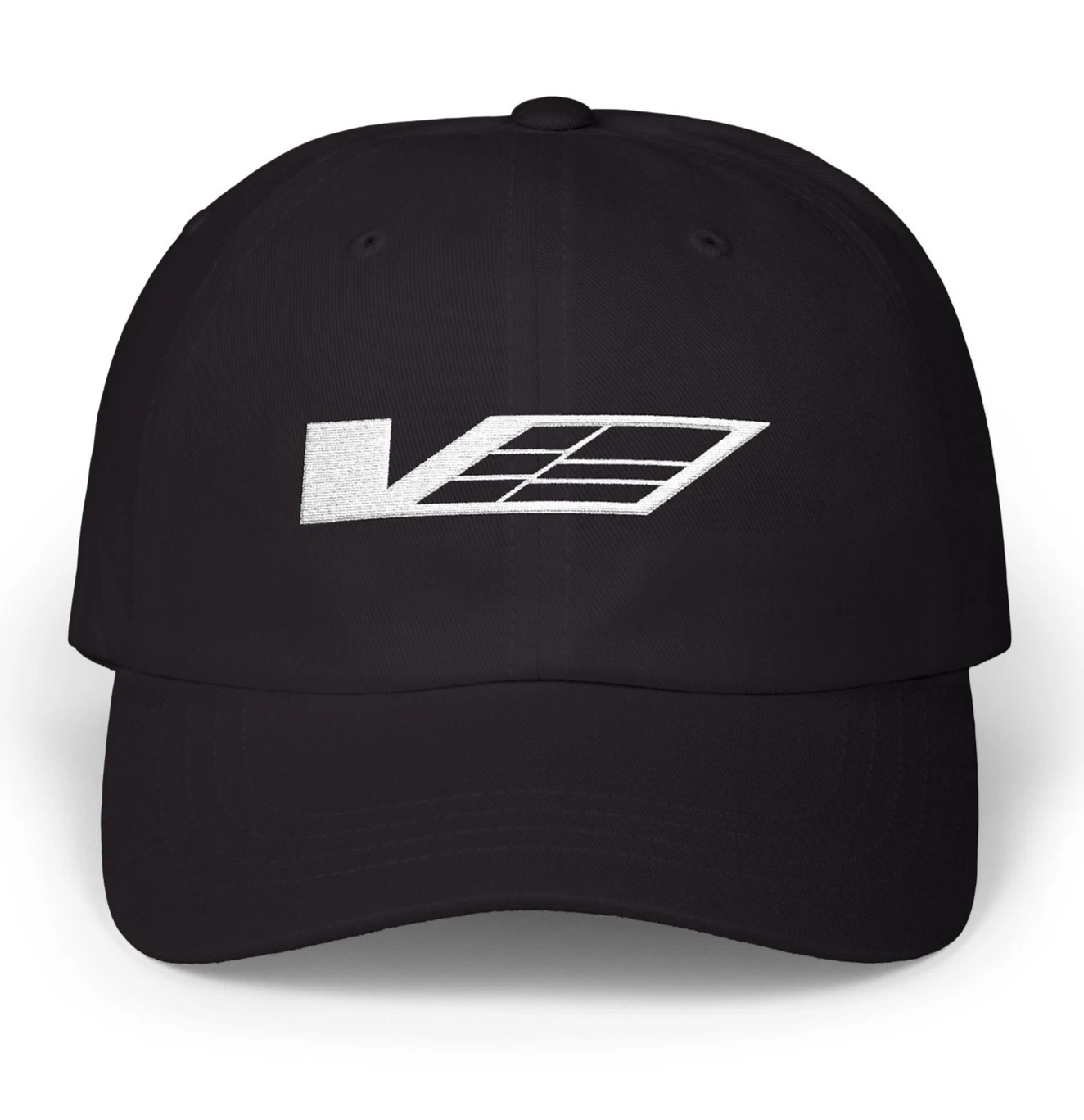 Cadillac V Embroidered Logo on Unstructured Dad Hat Cap CT4 CT5 CTS-V ATS-V ESV