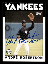 Andre Robertson Yankees 1986 Topps Auto #738 SIGNED w/COA