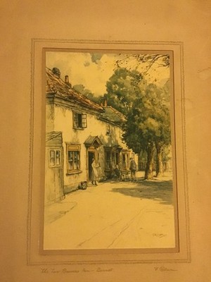 Featherstone Robson Print.  'The Two Brewers Inn.  Barnet