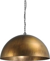 Xxl HäNgelampe In Messing Antik Ø80Cm H:38Cm E27 Handarbeit Loft Pendelleuchte