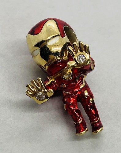 Original Pandora 14K Gold Marvel Avengers Iron Man Charm ALE 925 760268C01