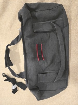 Bella Russo Gray/Black Canvas Large Duffel Bag. Unisex. Brand New. Never Used