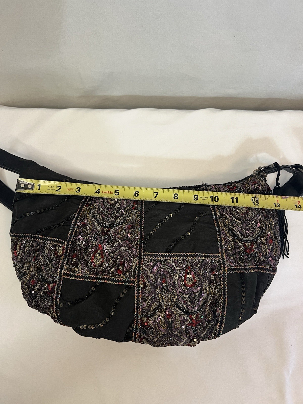 Vintage Sequined Patchwork Boho Shoulder Bag - Ma… - image 9