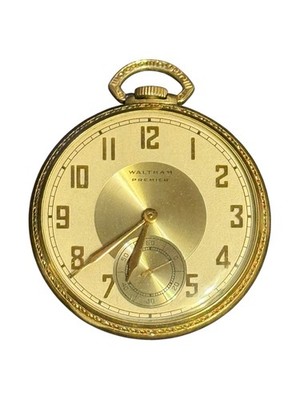 Vintage Waltham 17 Jewels 10kt Rolled Gold Plate Pocket Watch Keystone Victory