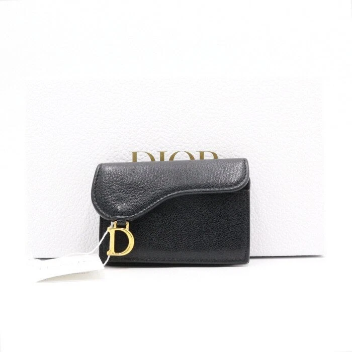 Porte carte petit rabat selle cuir Dior 4269 103536955