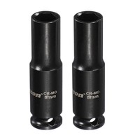 2 StüCk 6-Kant SteckschlüSsel 1/4 Zoll Antrieb 8Mm FüR CR-MO Stahl