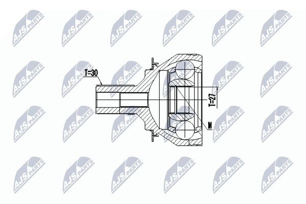 Original NTY Gelenksatz Antriebswelle NPZ-ME-023 FüR Mercedes-Benz-image