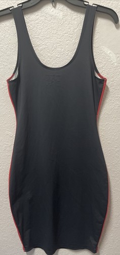 True Religion Women’s Sleeveless Body-Con Mini Dress w/ Logo Sporty Design Sz M - Picture 4 of 4
