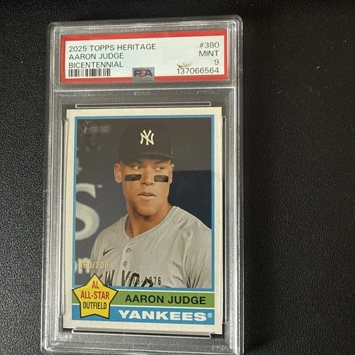 2025 Topps Heritage - Aaron Judge #380 Bicentennial /200 PSA 9