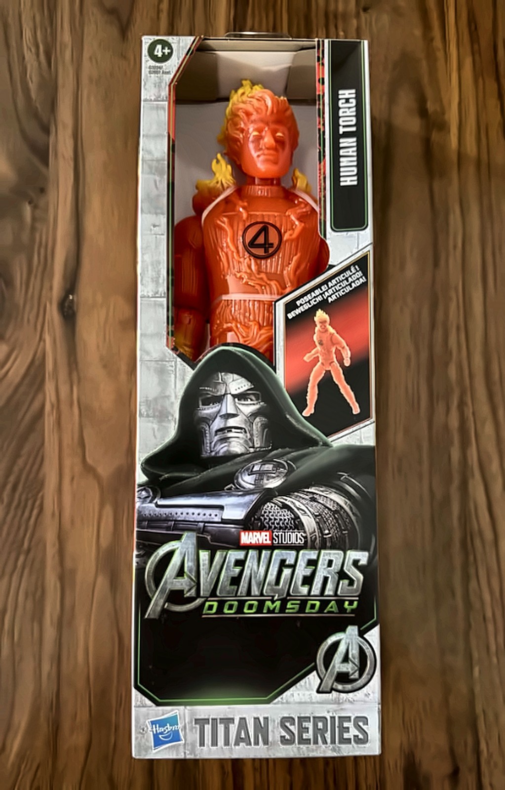 Human Torch Avengers Doomsday Marvel Titan Series 12" Action Figure Hasbro NEW