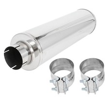 Diesel Muffler Exhaust 5 Inch In Out With Clamp -body 8x24 -whole Length 30