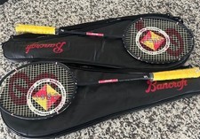 Bancroft badminton racket set of 2 NEW Elite tour Harrow