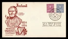 DR WHO 1954 IRELAND FDC NEWMAN UNIVERSITY ANIV STAEHLE/IRISH CACHET COMB M71512