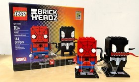 2017 SDCC Lego BrickHeadz SPIDER-MAN & VENOM 41497 + Bonus IRON SPIDER-MAN 40670