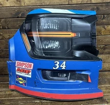 NASCAR #34 Layne Riggs 2025 Race Used Clew Corner Nose- FRM