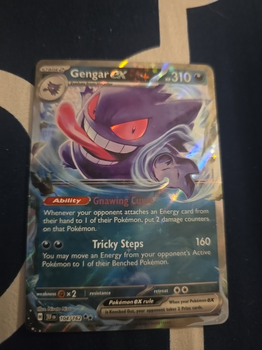 Gengar ex 104/162 Holo from Pokemon TCG Temporal Forces