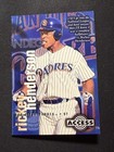 RICKEY HENDERSON  1996 FLEER SKYBOX CIRCA - ACCESS TRIFOLD INSERT CARD #28 OF 30