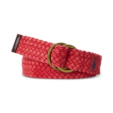 Polo Ralph Lauren Men's Braided Cotton Belt Chili Pepper Red small 59
