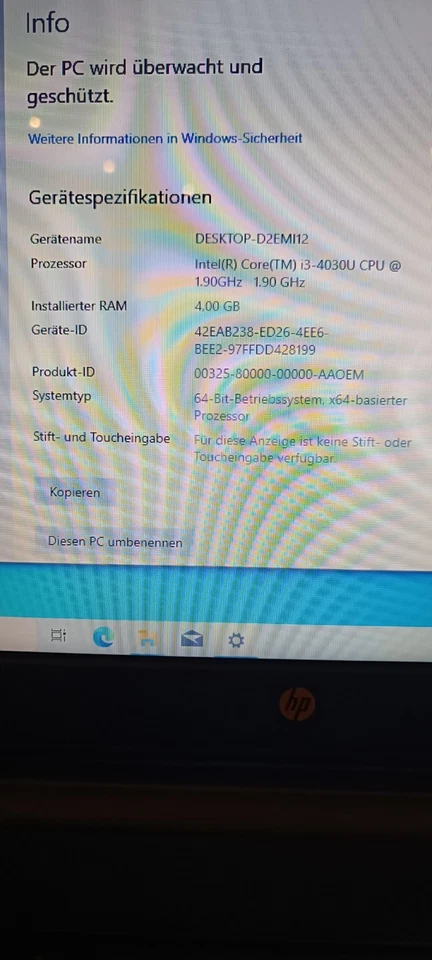 HP 350 G1 - Core i3 - 500GB HDD - Notebook Laptop Windows 10 - Bild 3 von 4