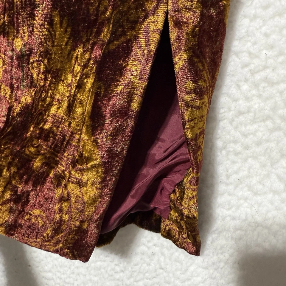 Conjunto De Colección Oscar de la Renta Etiqueta Rosa 2 Piezas Terciopelo Triturado Hecho en Unión LEER* Foto 4 de 4