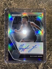 2021-22 Panini Prizm Draft Picks Silver Elyjah Goss #DP-EGO Auto