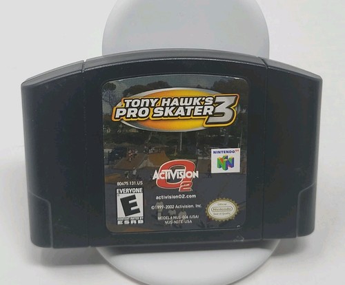 N64 Tony Hawk's Pro Skater - Complet Boîte, Manuel, Jeu - Rare - État Proche Neuf