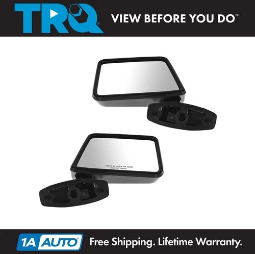 TRQ Manual Side View Mirrors Left & Right Pair Set for Explorer Ranger Bronco II