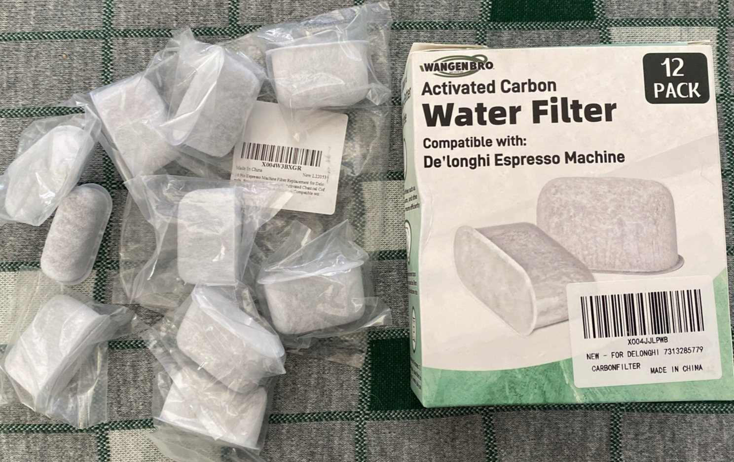 2Activated Charcoal Water Filter for Delonghi Espresso Machine COM530M, COM532M,