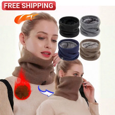 Winter Neck Warmer Gaiter Windproof Fleece Ski Face Mask Scarf For Women Men
