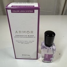 Zoya Armor Topcoat UV Block 15mL Color Lock Nail Polish Sealer New Made in USA