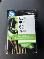 HP N9H67FN 62XL  62 Black High Yield and Tri-Color Combo Pack Cartriges