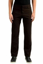Versace Men's Wool Mohair Brown Dress Pants US 32 IT 48