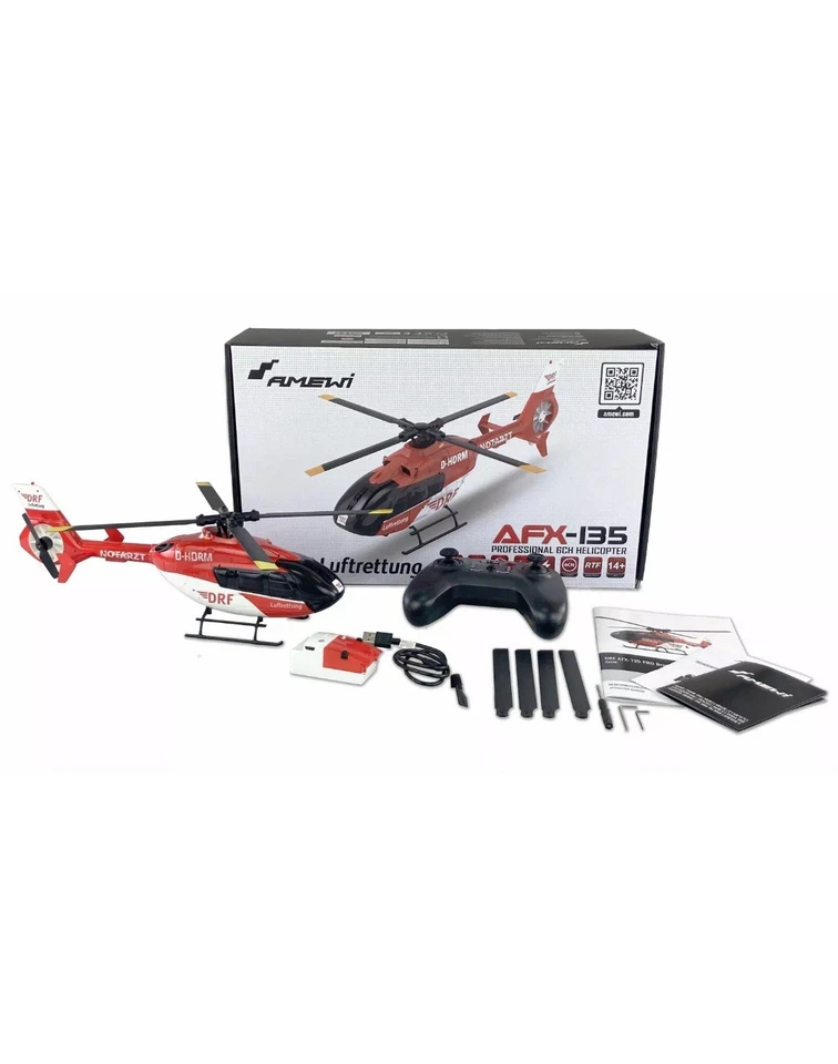DRF AFX-135 PRO BRUSHLESS 6-KANAL 352MM HELIKOPTER 6G RTF Amewi 25338 - Bild 2 von 4