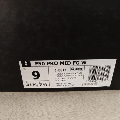 Women’s Adizero F50 Pro FG “Vivid Horizon Pack” Sz 9 (IH3812) - Picture 8 of 8