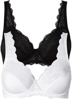 Freemans 2 Pack Lace Detail Under-Wired Bras      UK 42DD    (FP3-8)