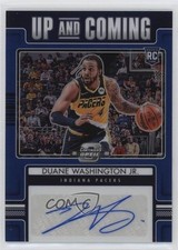 2021-22 Panini Contenders Optic Blue Prizm 48/75 Duane Washington Jr Auto 8jt