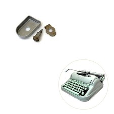 Foot Hardware for Hermes 3000 Typewriter Vtg Media Curvy Cap Cover Screw Spacer thumbnail