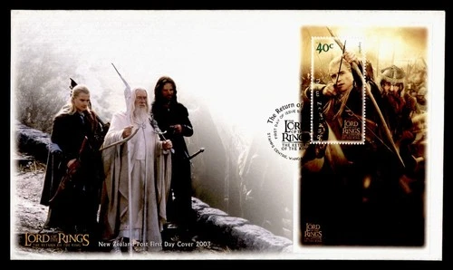 DR WHO 2003 NEW ZEALAND FDC LORD OF THE RINGS S/S M74726