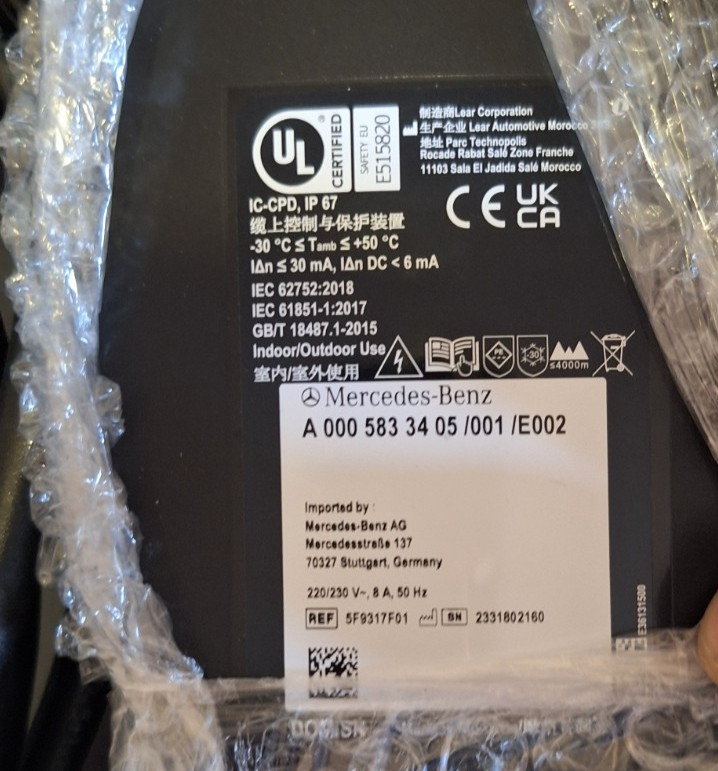 Caricabatterie Originale Mercedes Benz per Smart 453 EQ tutti i modelli foto 2